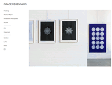 Tablet Screenshot of gracedegennaro.com
